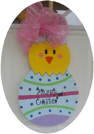 Easter Chick Door Hanger