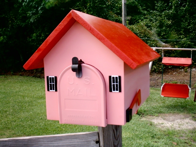 pink mailbox